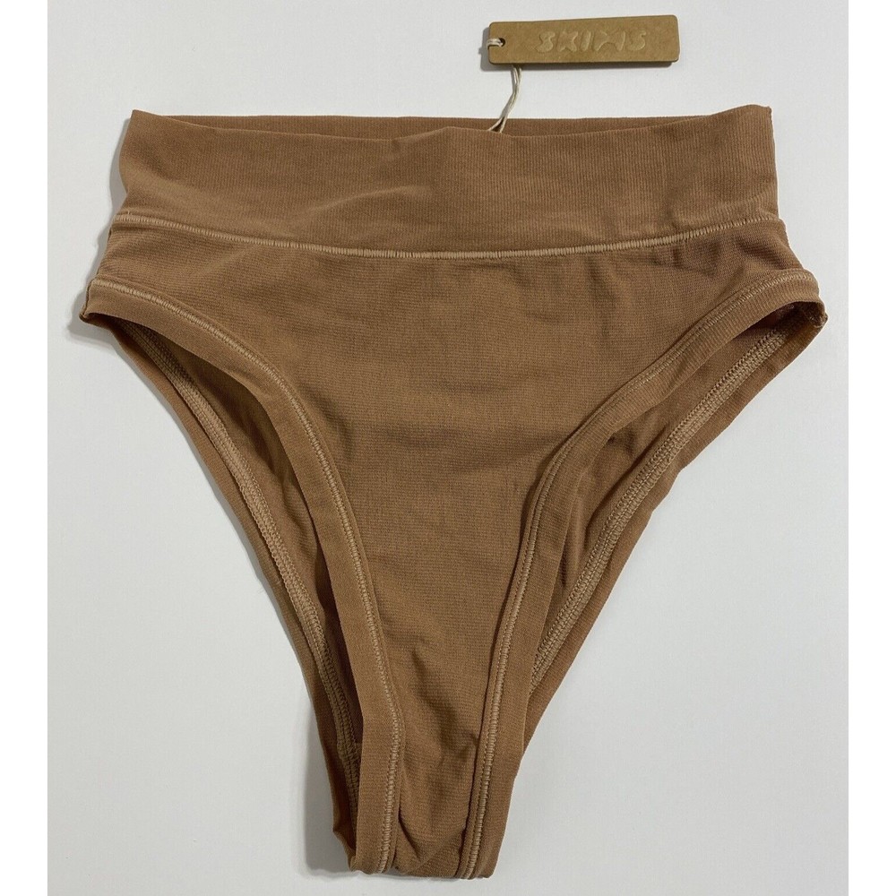 SKIMS Fits Everybody Cheeky Brief Panty Panties Women's XXS 2XS Sienna Brown NEW